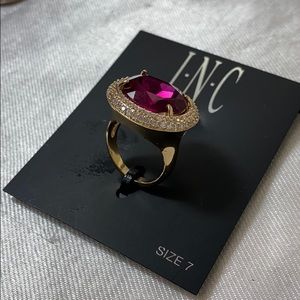 2/20$ New INC purple stone ring size 7